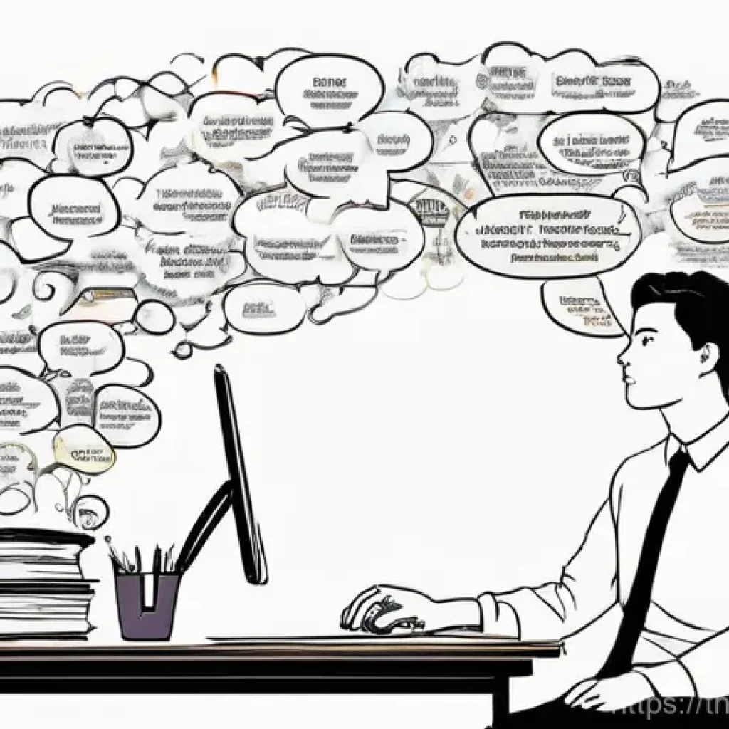 초보자를 위한 생각 구조화 단계 - **Prompt 1: The Transition from Mental Clutter to Clarity**
"A young adult, gender-neutral, sitt...